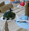 Ecole d'arts de Denain - expositions 2011 - Hommage à Jan Fabre - A la recherche d'Utopia, l'île des tortues - Enfants - Maquette de l'île des Tortue : Utopia